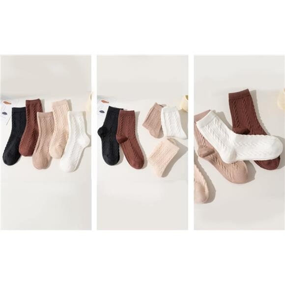 New 5 Pairs Fuzzy Soft Cozy Comfortable Socks for Women, Casual Sleep Comfy Sock - Picture 5 of 6